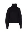 Loulou Studio Luke Stand Sweater In Black