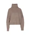 Loulou Studio Loulou Loulou De Saison Luke Wool-cashmere Stand Collar Sweater In Gray