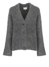Loulou Studio Lynn Cardigan In Gray