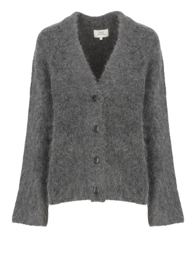 Loulou Studio Lynn Cardigan In Gray