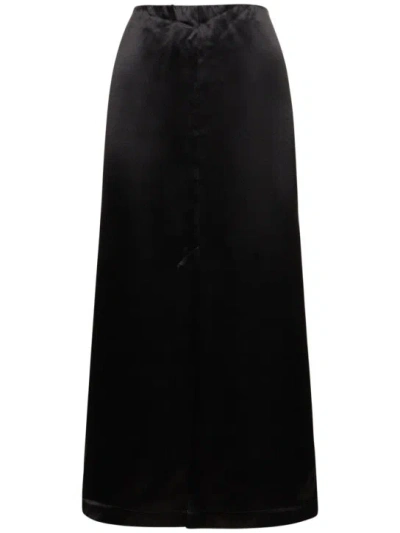 LOULOU STUDIO LYS SILK BLEND MIDI SKIRT 