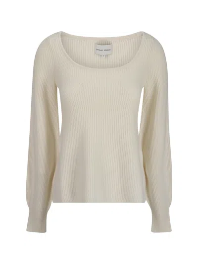 Loulou Studio Hermus Sweater In White