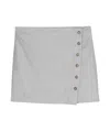 Loulou Studio Mahaz Virgin Wool Mini Skirt In Gray