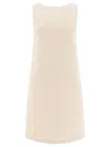 Loulou Studio Sleeveless Textured Fabric Dress "maley" In Beige