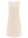 Loulou Studio Sleeveless Textured Fabric Dress "maley" In Beige