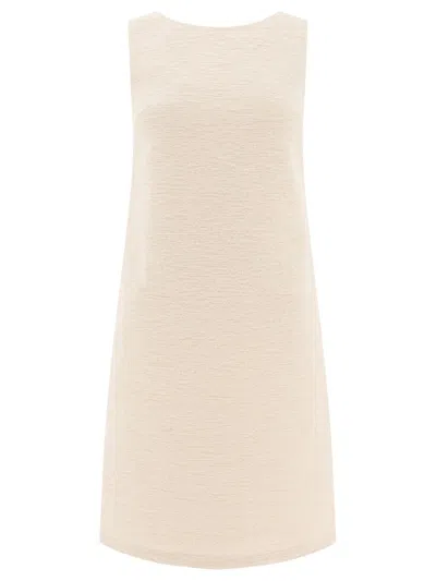 Loulou Studio Maley Mini Dress In Neutral