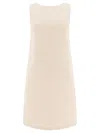 Loulou Studio Sleeveless Textured Fabric Dress "maley" In Ivory