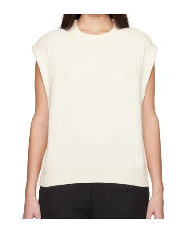 Loulou Studio Off-white Sleeveless Boxy Top In Ivory