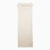 Loulou Studio Martial Midi Dress In Ivory Cotton