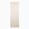 Loulou Studio Martial Midi Dress In Ivory Cotton