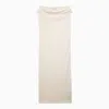 Loulou Studio Martial Midi Dress In Ivory Cotton