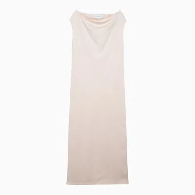 LOULOU STUDIO LOULOU STUDIO MARTIAL MIDI DRESS IN LIGHT PINK COTTON