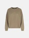 Loulou Studio Melange Cenere Wool Blend Sweater In Sand