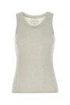 Loulou Studio Melange Grey Cotton Limba Tank Top