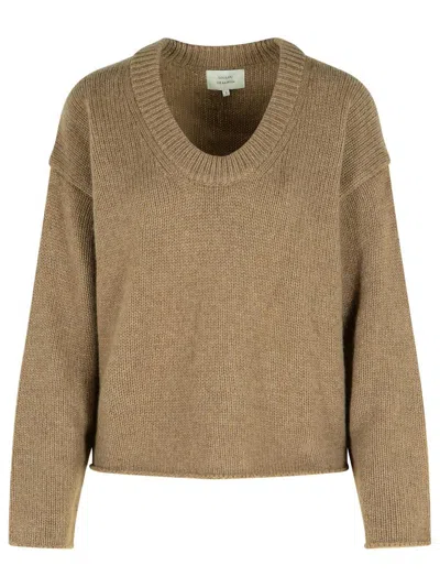 Loulou Studio Melange Mole Cachemire Sweater In Neutral