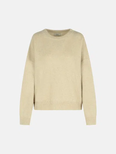 Loulou Studio Melange Rock Wool Blend Sweater In Gray