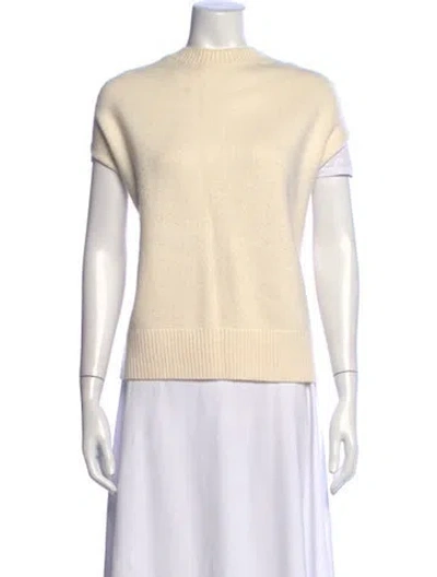 Pre-owned Loulou Studio Merino Wool Crew Neck Sweater In Neutrals
