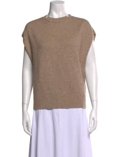 Pre-owned Loulou Studio Merino Wool Crew Neck Sweater In Neutrals