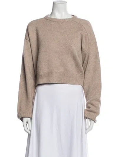 Pre-owned Loulou Studio Merino Wool Crew Neck Sweater In Purple