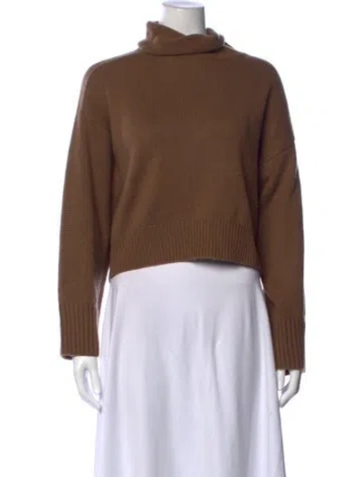 Pre-owned Loulou Studio Merino Wool Turtleneck Sweater In Brown