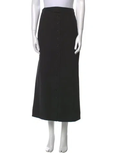 Pre-owned Loulou Studio Midi Length Skirt In Black