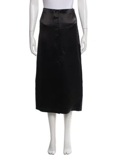 Pre-owned Loulou Studio Midi Length Skirt In Black