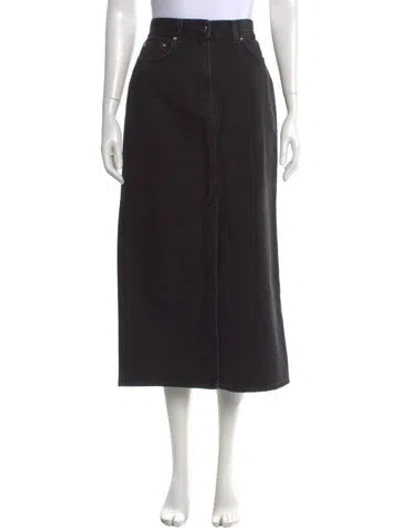 Pre-owned Loulou Studio Midi Length Skirt In Black
