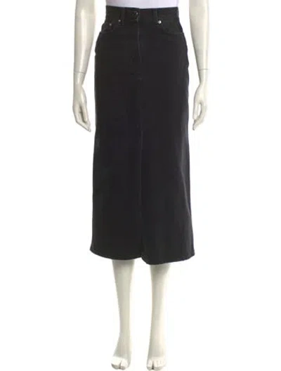Pre-owned Loulou Studio Midi Length Skirt In Black