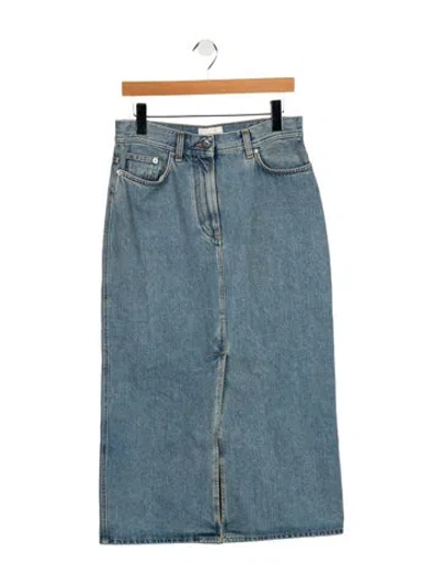Pre-owned Loulou Studio Midi Length Skirt In Blue