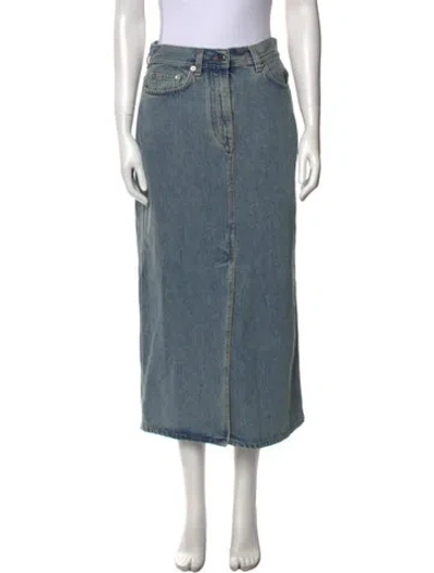 Pre-owned Loulou Studio Midi Length Skirt In Blue