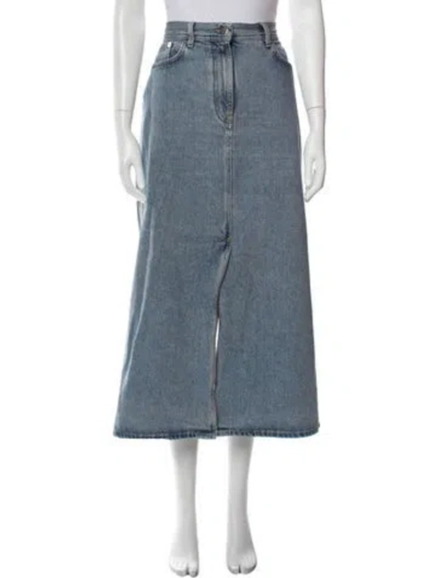 Pre-owned Loulou Studio Midi Length Skirt In Blue