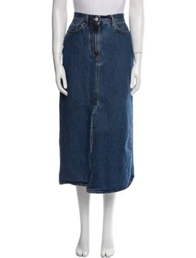 Pre-owned Loulou Studio Midi Length Skirt In Blue