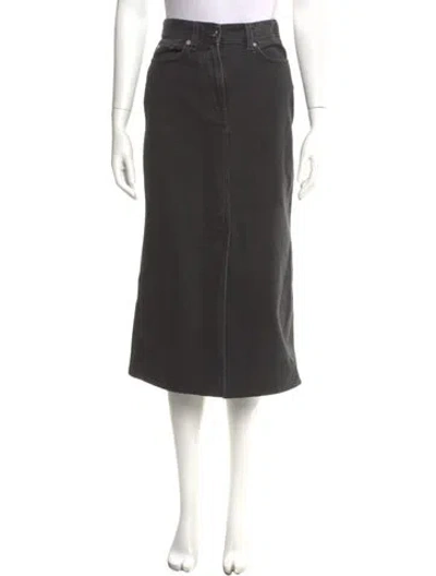 Pre-owned Loulou Studio Midi Length Skirt In Gray