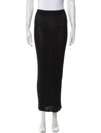 Pre-owned Loulou Studio Midi Length Skirt In Gray