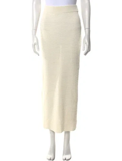 Pre-owned Loulou Studio Midi Length Skirt In Neutral