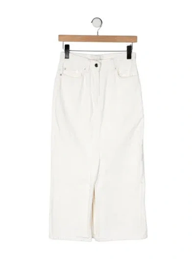 Pre-owned Loulou Studio Midi Length Skirt In Neutral