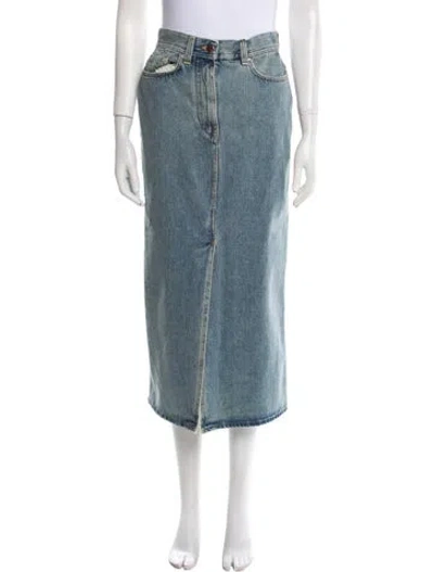 Pre-owned Loulou Studio Midi Length Skirt W/ Tags In Blue