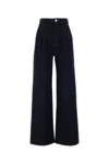 Loulou Studio Midnight Blue Denim Attu Wide-leg Jeans