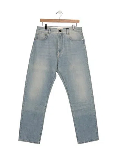 Pre-owned Loulou Studio Mid-rise Straight Leg Jeans W/ Tags In Blue
