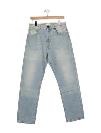 Pre-owned Loulou Studio Mid-rise Straight Leg Jeans W/ Tags In Blue