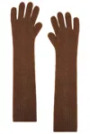 Loulou Studio Milos Cashmere Gloves In Mocha