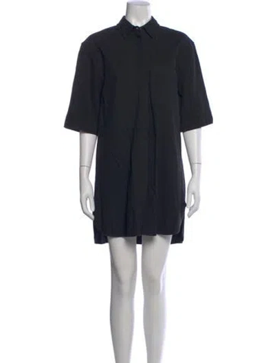 Pre-owned Loulou Studio Mini Dress In Black