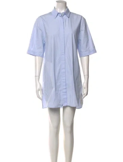 Pre-owned Loulou Studio Mini Dress In Blue