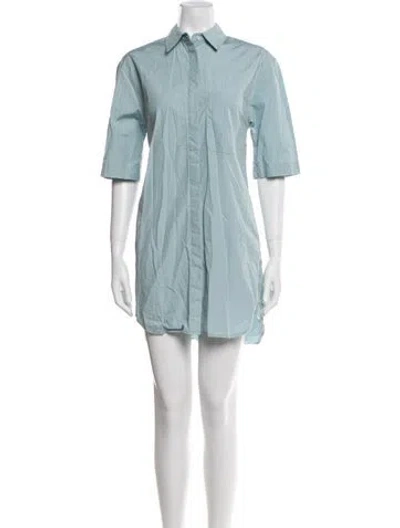 Pre-owned Loulou Studio Mini Dress In Blue