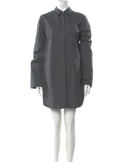 Pre-owned Loulou Studio Mini Dress In Gray