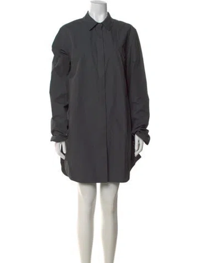 Pre-owned Loulou Studio Mini Dress In Gray