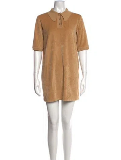 Pre-owned Loulou Studio Mini Dress In Neutrals