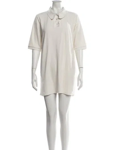 Pre-owned Loulou Studio Mini Dress In Neutrals