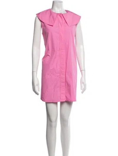 Pre-owned Loulou Studio Mini Dress In Pink