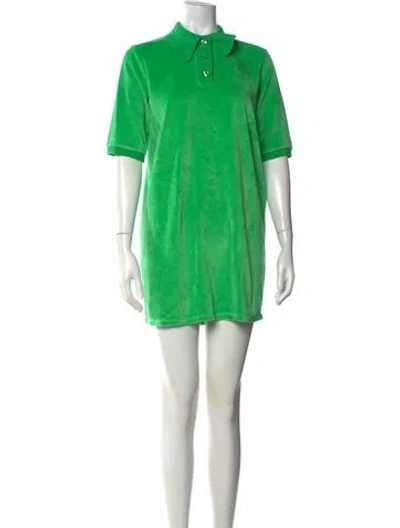 Pre-owned Loulou Studio Mini Dress W/ Tags In Green